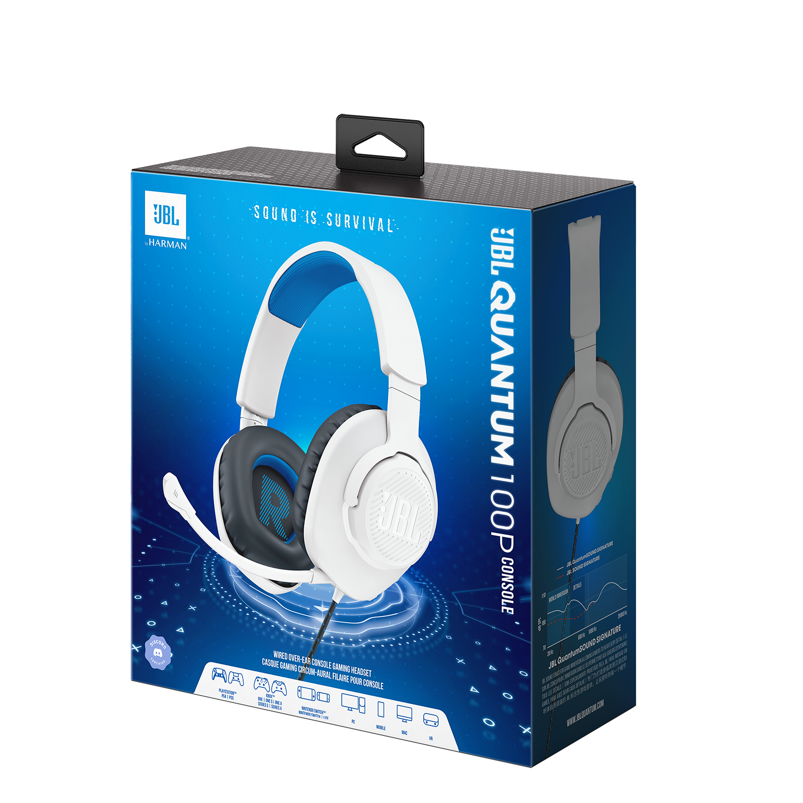 JBL Quantum 100P Console - Black - Wired over-ear gaming headset with a detachable mic - Detailshot 15